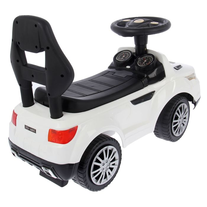 Толокар "Ровер", световые и звуковые эффекты, цвет белый
