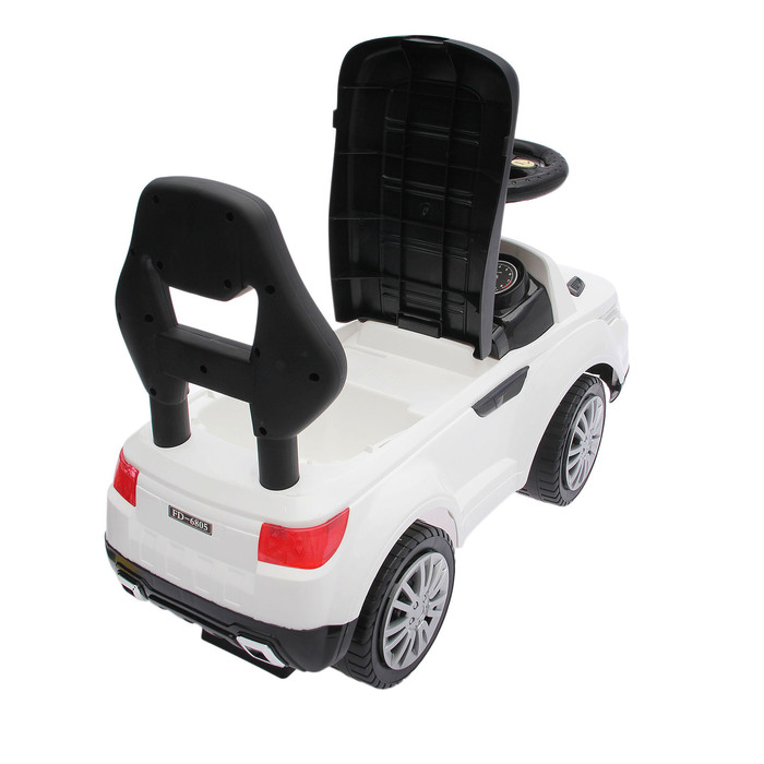 Толокар "Ровер", световые и звуковые эффекты, цвет белый