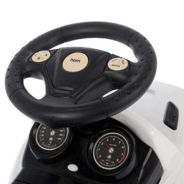 Толокар "Ровер", световые и звуковые эффекты, цвет белый