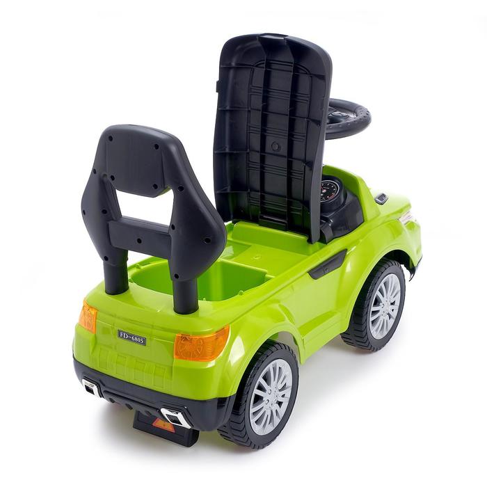 Толокар "Ровер", световые и звуковые эффекты, цвет зеленый