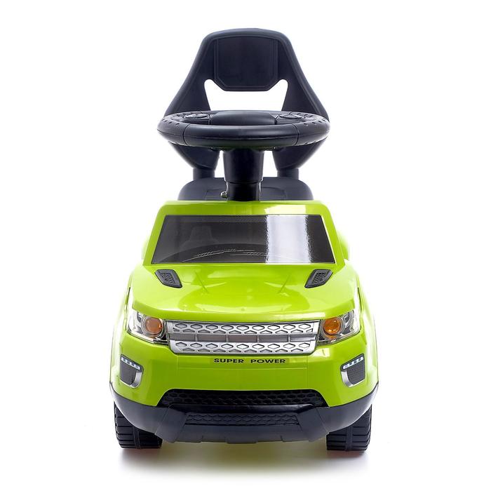 Толокар "Ровер", световые и звуковые эффекты, цвет зеленый