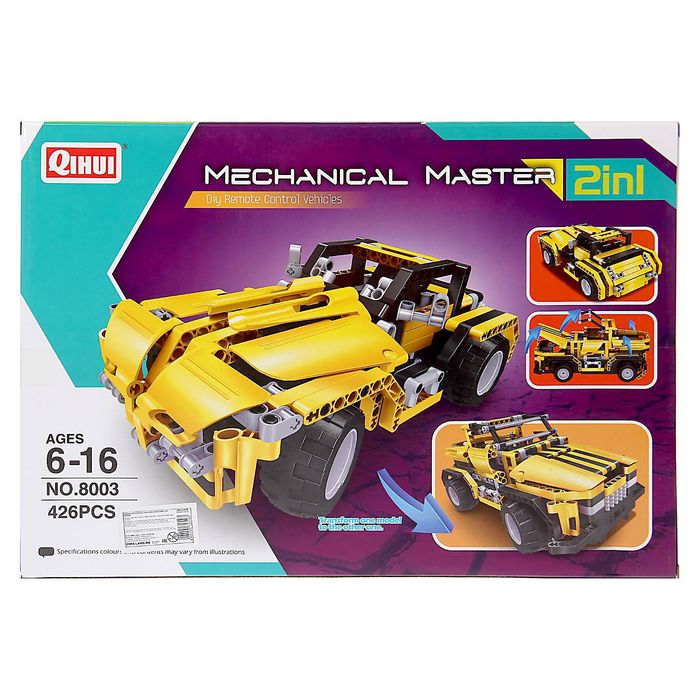 Конструктор радиоуправляемый «Джип», 426 деталей, 2 варианта сборки