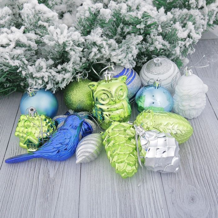 Набор украшений пластик "Ассорти" 80 шт