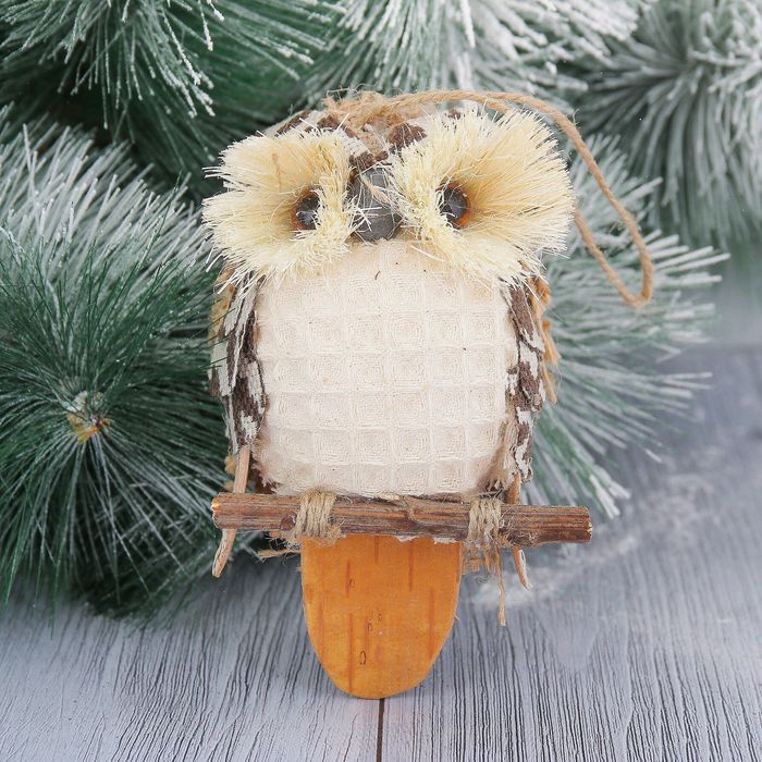 Украшение новогоднее совушка 11 см