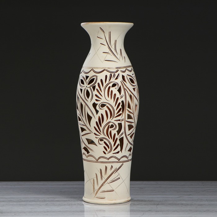 Ваза "Эллада" резка корич