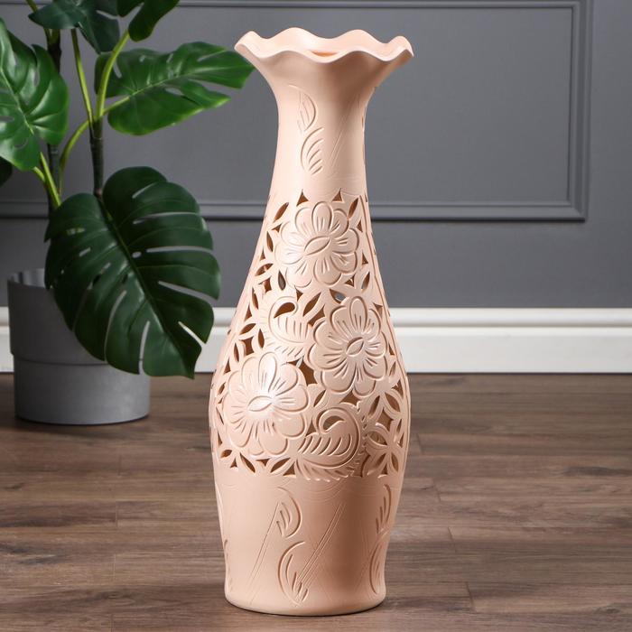 Ваза "Элегия" резка  розовая