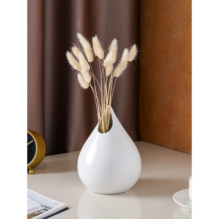 Ваза "Капля" белая