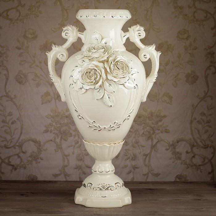 Ваза напольная "Иллюзия" цветная лепка, микс 65 см