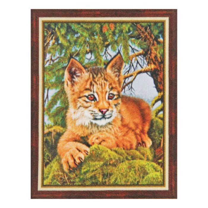 Картина стразами "Маленькая рысь"