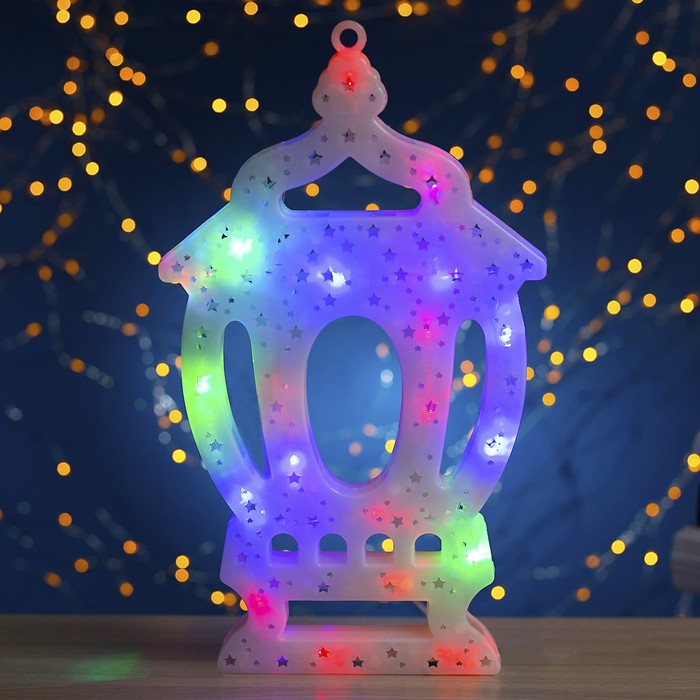 Фигура "Фонарик" 30х18 см, пластик, 20 LED, 240V RG/RB