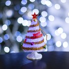 Игрушка световая "Ёлочка" (батарейки в комплекте) 7 х 13 см, 1 LED, RGB, ЗОЛОТО