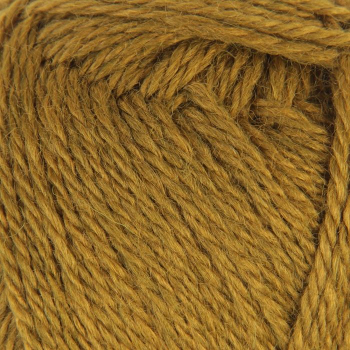 Пряжа "Алиса" 50% шерсть, 50% вискоза 300м/100гр (1261, горчица)