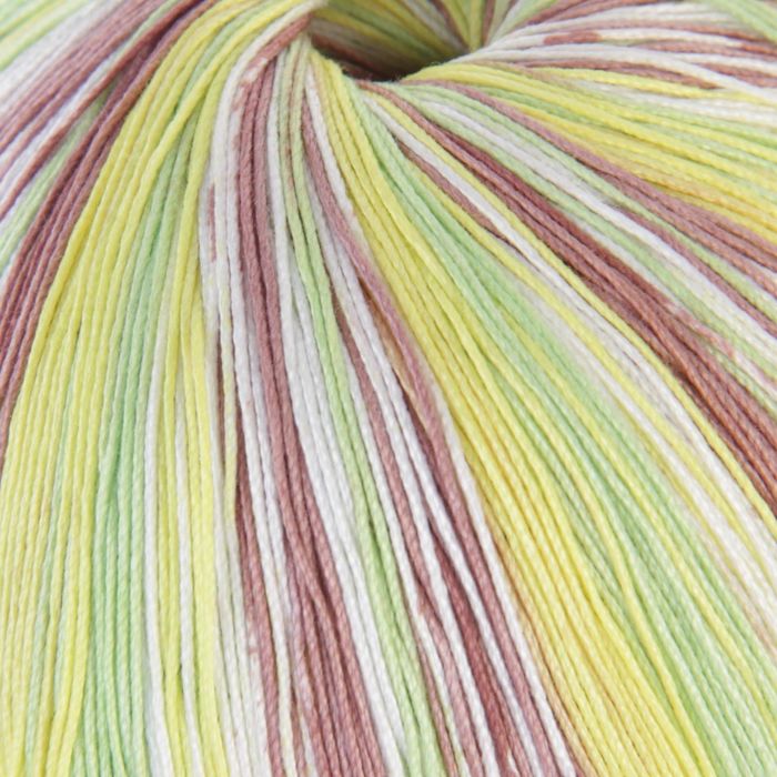 Пряжа "Астра" 100% мерсеризованный хлопок 610м/100гр (7092, принт, )