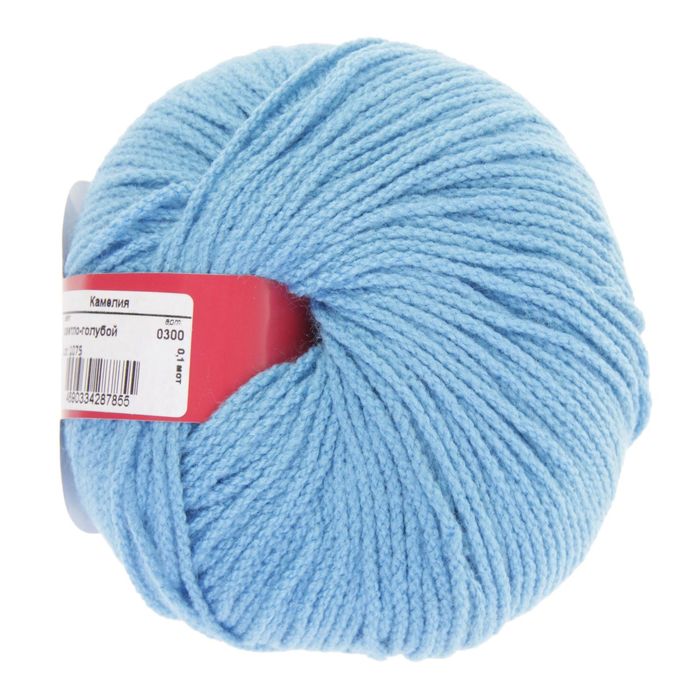 Пряжа "Камелия" 100% акрил 175м/100гр (0300, светло-голубой)