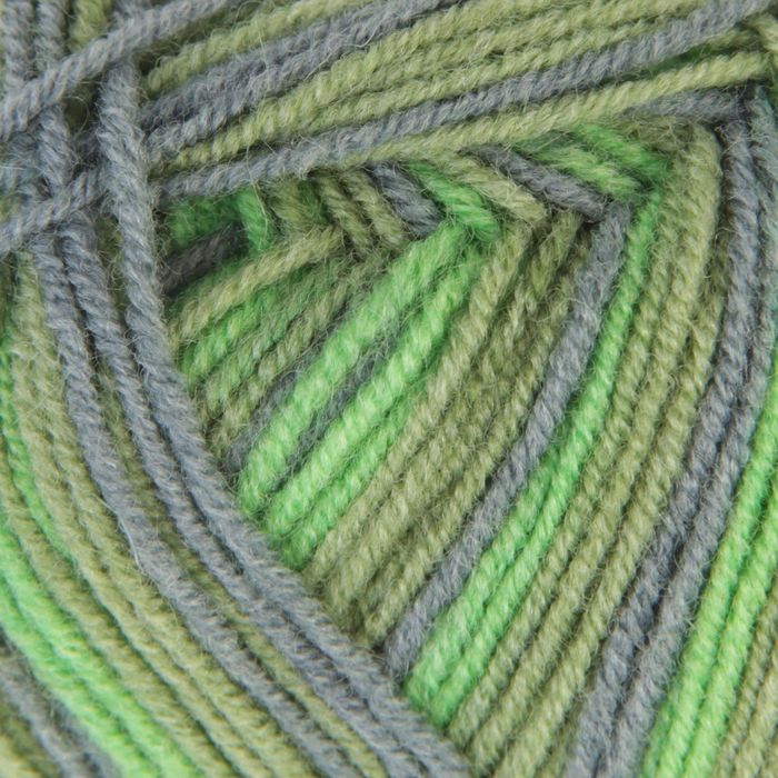 Пряжа "Мираж" 50% шерсть, 50% акрил 330м/100гр (7185, принт)