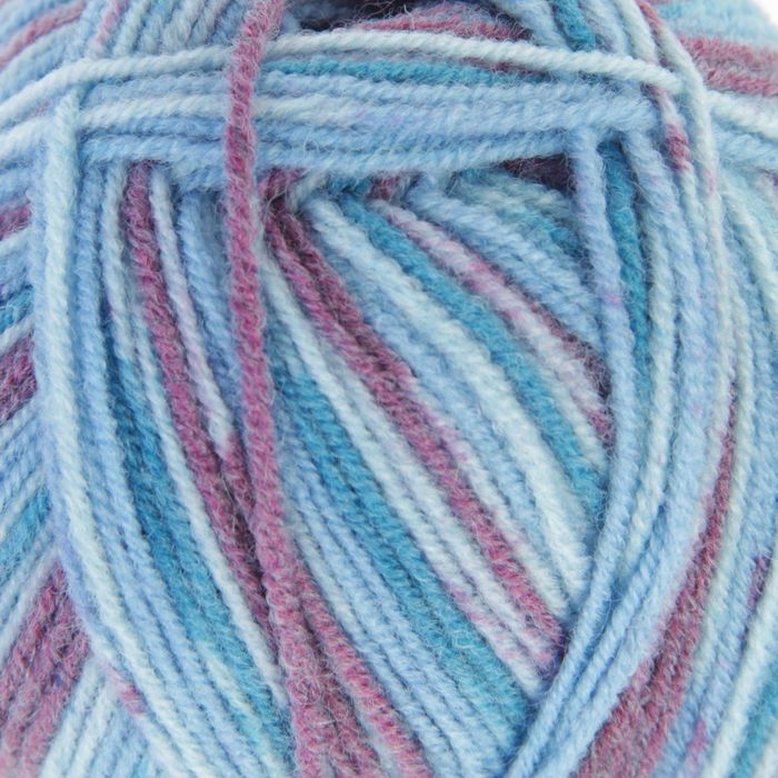 Пряжа "Мираж" 50% шерсть, 50% акрил 330м/100гр (7070, принт)