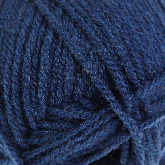 Пряжа "Подмосковная" 50% шерсть, 50% акрил 250м/100гр (3605, синий)