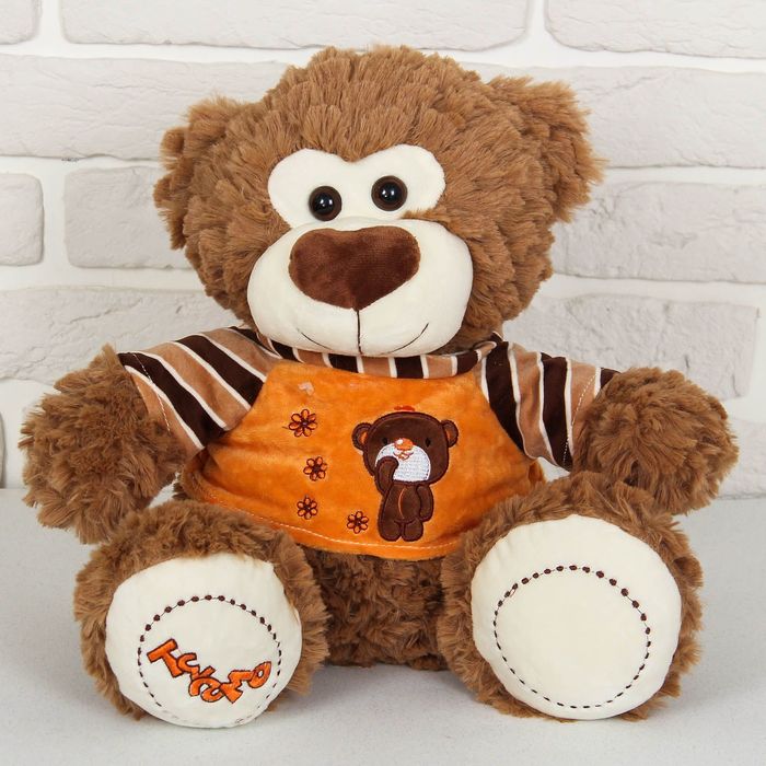 Мягкая игрушка "Медведь в кофте", МИКС