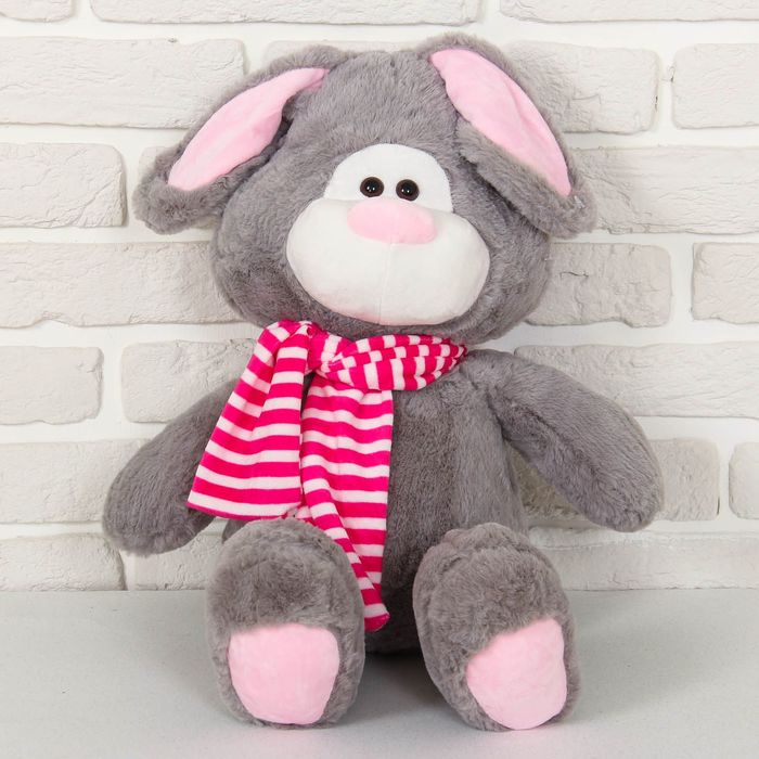 Мягкая игрушка "Заяц с заплатами №1", 38 см