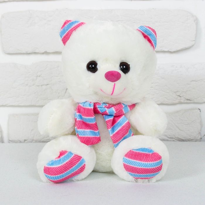 Мягкая игрушка "Медведь с шарфом", МИКС