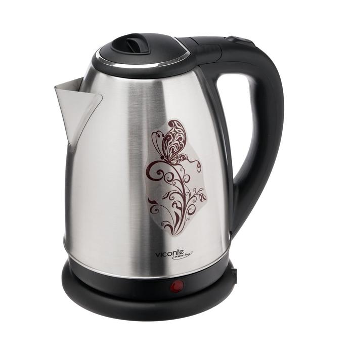 Чайник электрический Viconte VC-3259, 2000 Вт, 2 л, нержавеющая сталь