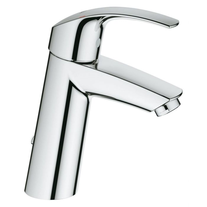 Смеситель для раковины GROHE Eurosmart, гладкий корпус, средний излив