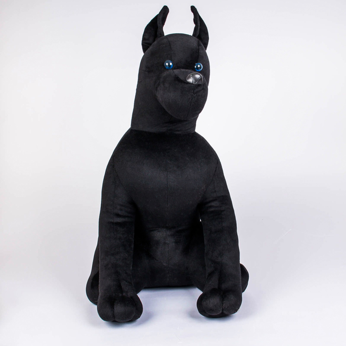 Мягкая игрушка "Собака Дог", чёрный