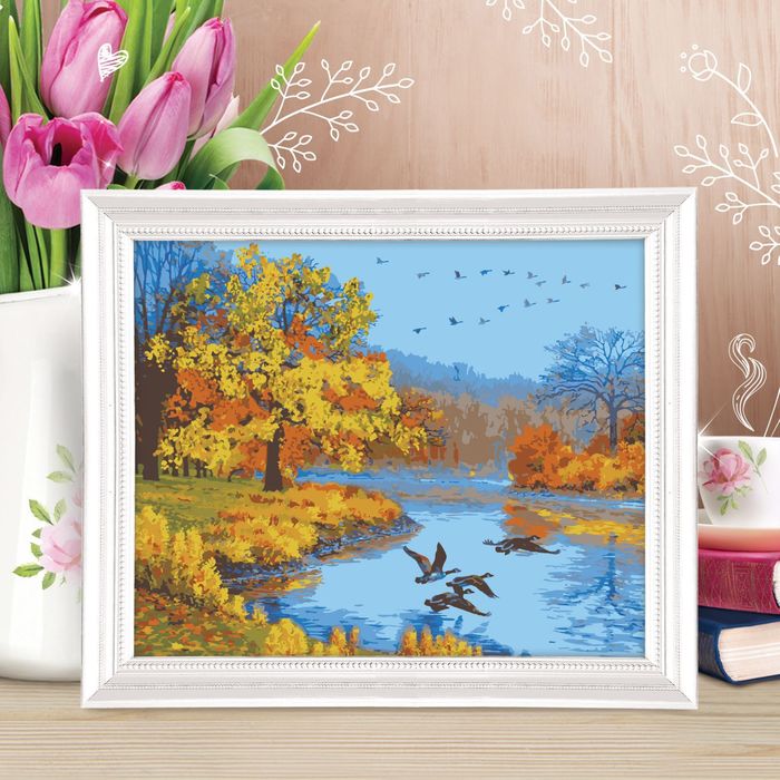Роспись по номерам без подрамника "Осень", 40 х 50 см