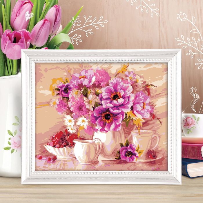 Роспись по номерам без подрамника "Натюрморт", 40 х 50 см