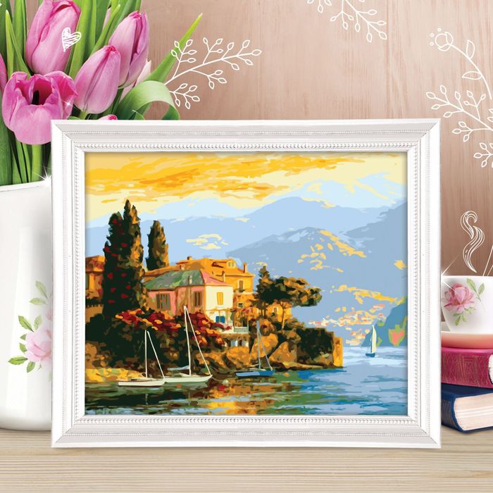 Роспись по номерам без подрамника "Пейзаж", 40 х 50 см