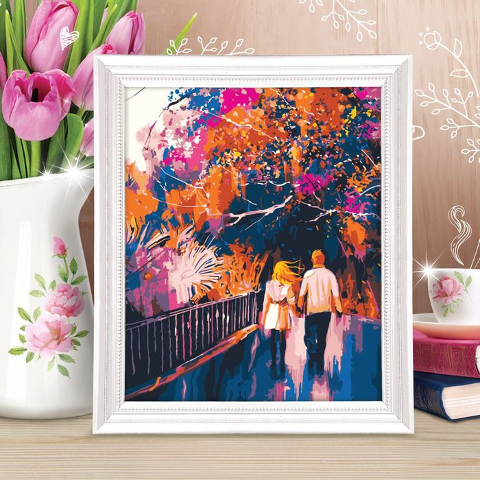 Роспись по номерам без подрамника "Пара", 40 х 50 см