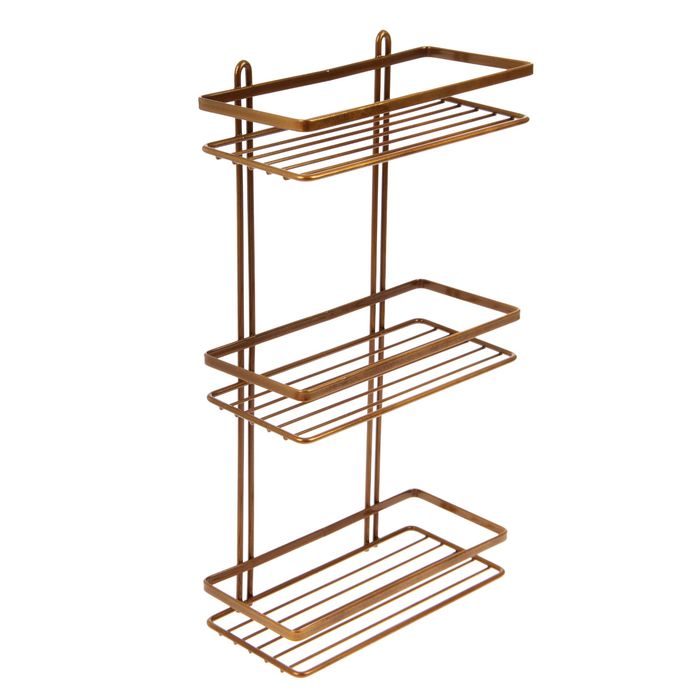 Полка прямая 3-х этажная MODERN, цвет бронза