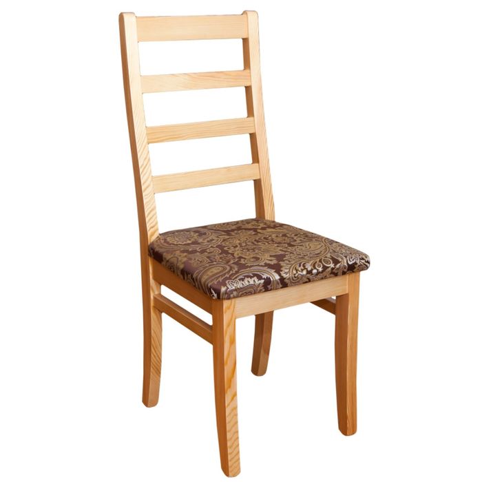 Стул полумягкий "Тобэк", янтарь, сосна, массив