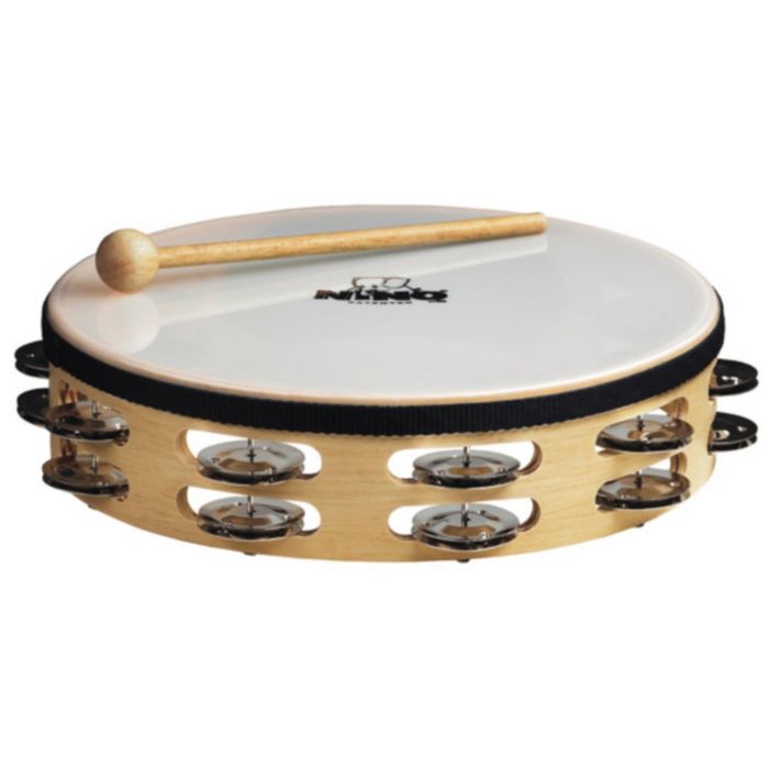 Тамбурин Nino Percussion NINO26 10", два ряда бубенцов