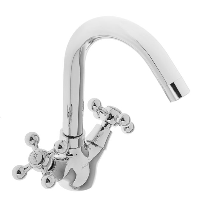 Смеситель для раковины Zollen Essen ES52420522, двухрычажный, хром