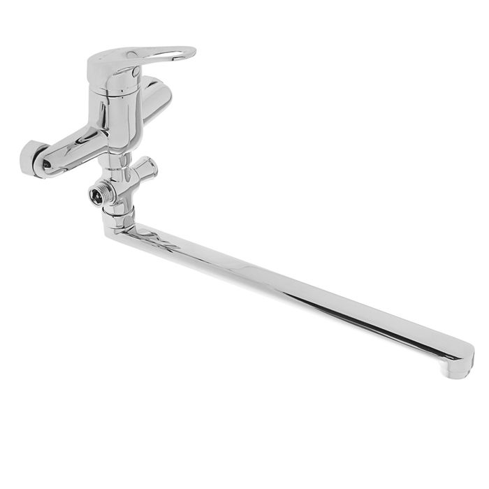 Смеситель для ванны Zollen Leipzig LE62610441, однорычажный, с душевым набором, хром