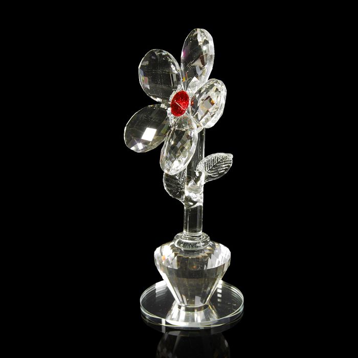 Сувенир стекло "Ромашка хрустальная" 16,5х7,5х5 см