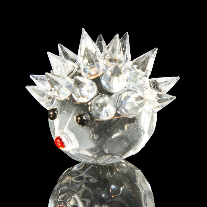 Сувенир стекло "Колючий ёжик" 3х3х3,5 см