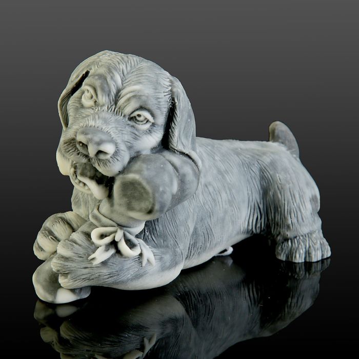 Сувенир "Щенок с косточкой" 5,5 см