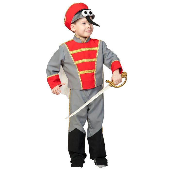 Карнавальный костюм "Комарик со шпагой", текстиль, р-р 28-30, рост 92-110 см