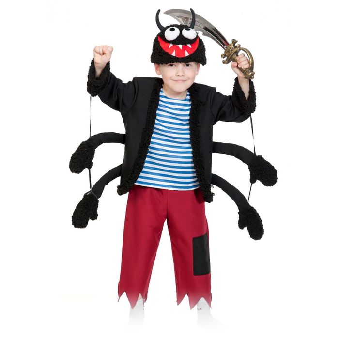 Карнавальный костюм "Паучок", текстиль, рост 98-128 см