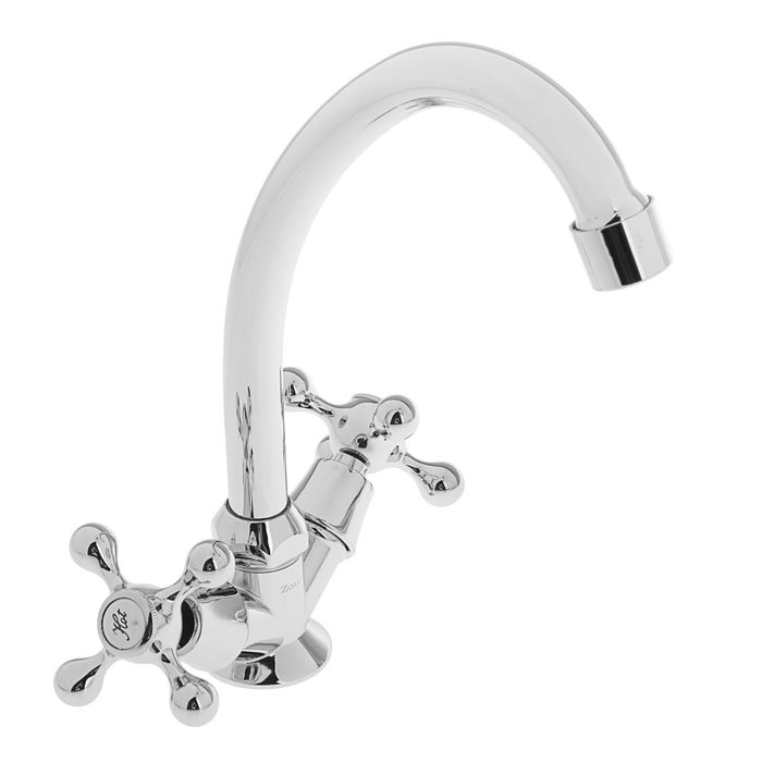 Смеситель для кухни Zollen Dortmund DO75420311-1, двухрычажный, хром