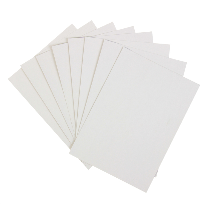 Картон белый А4, 8 листов MAZARI, немелованный, 200*278 мм, плотность 190 г/м