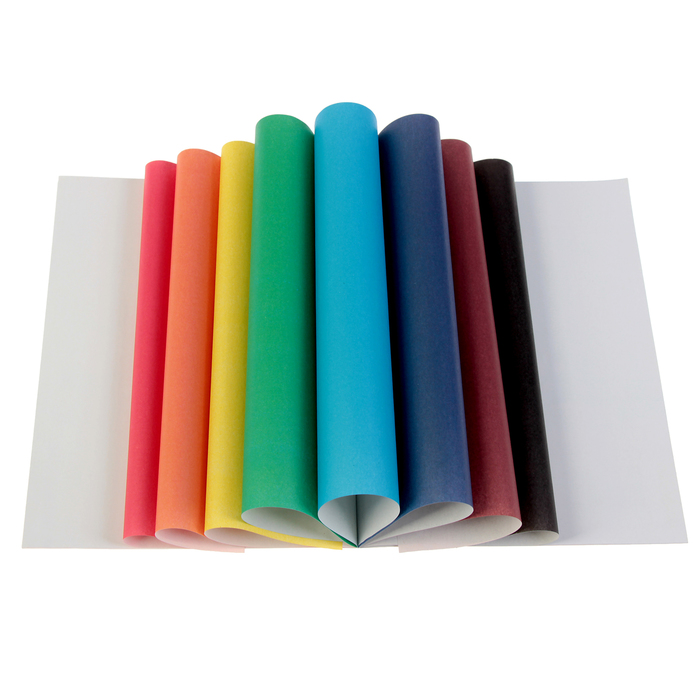 Бумага цветная А4, 10 листов, 10 цветов MAZARI, мелованная, односторонняя, плотность 42 г/м