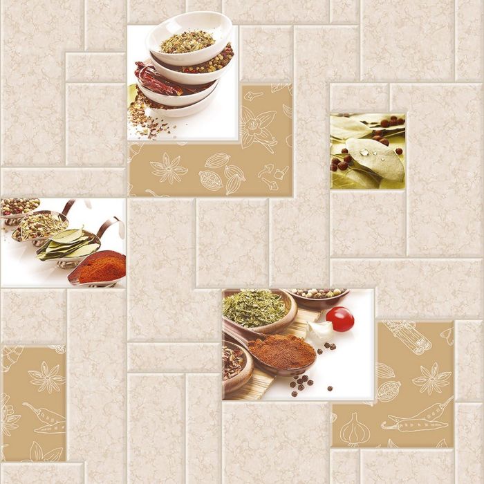 Обои виниловые на бумажной основе Wallberry 2792 "Специи", 0,53х10 м