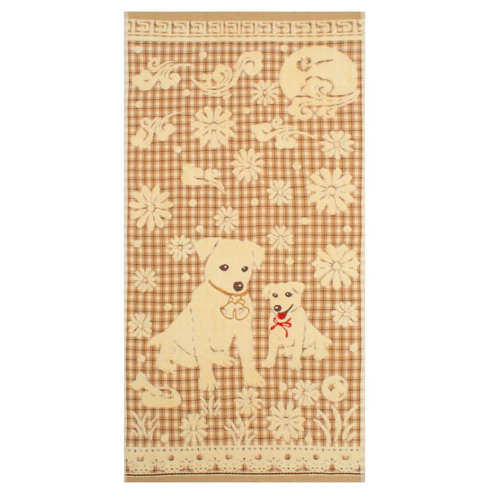 Полотенце махровое Мой дружок 50х90 желтый хл.100% 380 гр/м