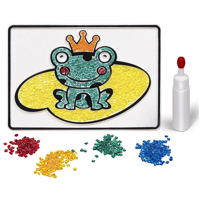 Набор для творчества "Насыпь на клей "Лягушка"