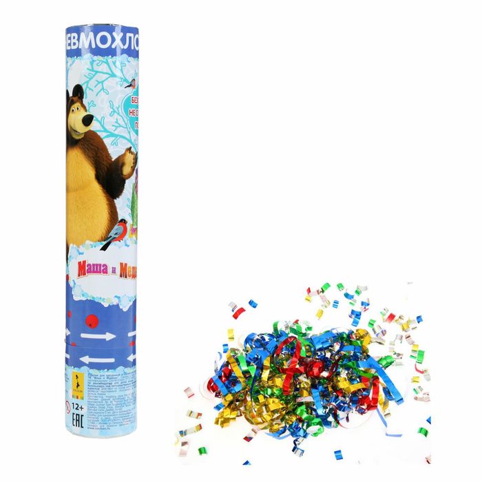 Пневмохлопушка "Маша и Медведь", 28 см