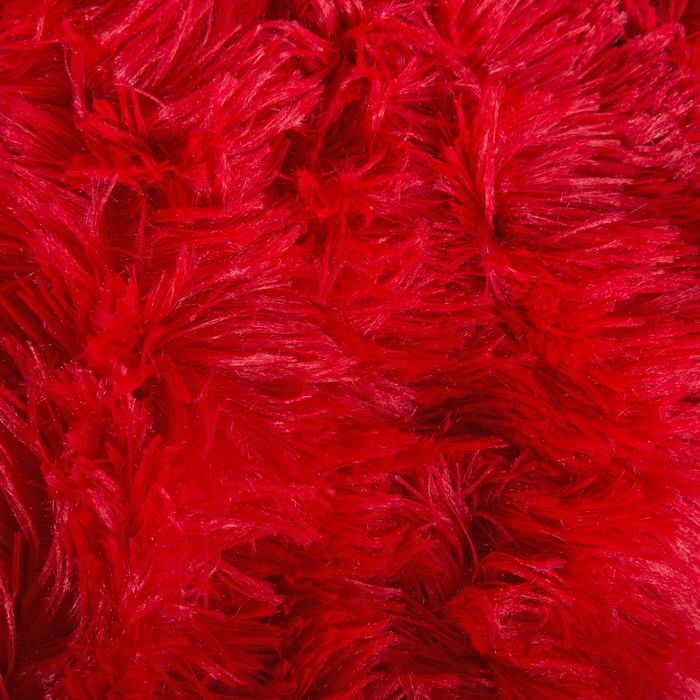 Плед мех "Шиншилла" двухсторонний, 240х220 см, красный