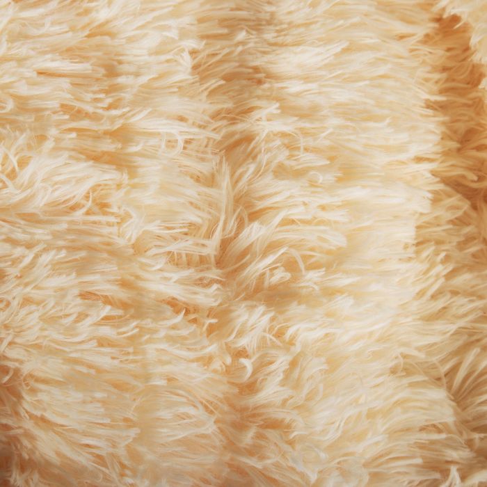 Плед мех "Шиншилла" двухсторонний, 240х220 см, персик